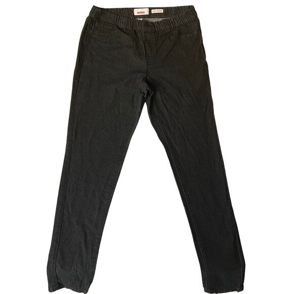 Bongo Women PullOn Jeggings size L Black Mid Rise Stretch - Picture 1 of 10